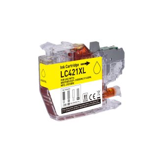 Cartouche compatible Brother LC421XLY - jaune