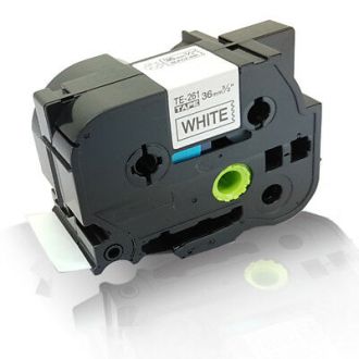 Ruban cassette compatible Brother TZE261 - noir, blanc