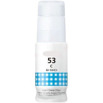 Bouteille d'encre compatible Canon 4673C001 / GI-53 C - cyan