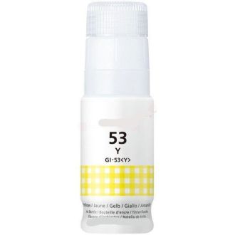 Bouteille d'encre compatible Canon 4690C001 / GI-53 Y - jaune