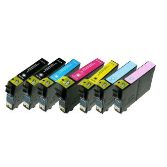 Cartouches compatibles Epson C13T08074011 / T0807 - multipack 6 couleurs : noire, cyan, magenta, jaune