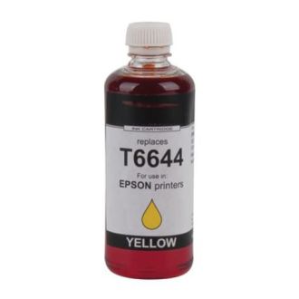 Bouteille d'encre compatible Epson C13T664440 / 664 - jaune