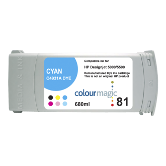 Cartouche compatible HP C4931A / 81 - cyan