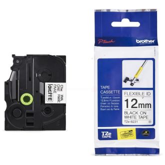 Ruban cassette d'origine Brother TZEFX231 - noir, blanc
