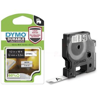 Ruban cassette d'origine Dymo 1978364 - noir, blanc