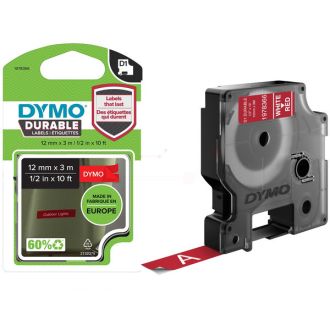 Ruban cassette d'origine Dymo 1978366 - rouge, blanc
