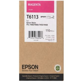 Cartouche d'origine Epson C13T611300 / T6113 - magenta