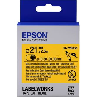 Gaines thermorétractable d'origines Epson C53S657904 / LK-7YBA21 - noire, jaune