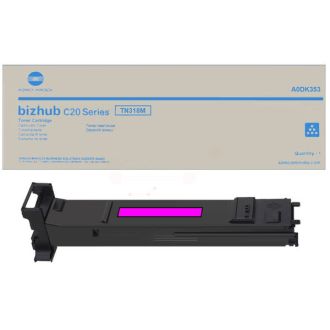 Toner d'origine Konica Minolta A0DK353 / TN-318 M - magenta