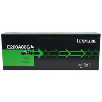 Toner d'origine Lexmark E260A80G - noir