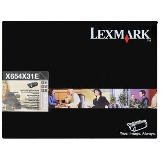 Toner d'origine Lexmark X654X31E - noir