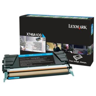Toner d'origine Lexmark X746A3CG - cyan