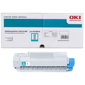 Toner d'origine OKI 44318619 - cyan