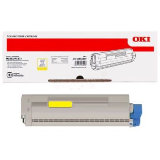 Toner d'origine OKI 45862837 - jaune
