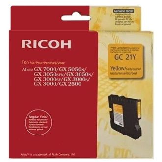 Cartouche d'origine Ricoh 405535 / GC-21 Y - jaune