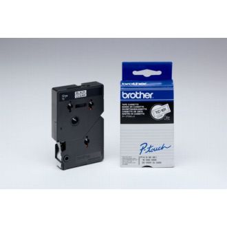 Ruban cassette d'origine Brother TC101 - noir, transparent