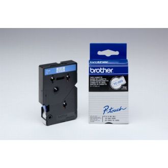 Ruban cassette d'origine Brother TC203 - bleu, blanc