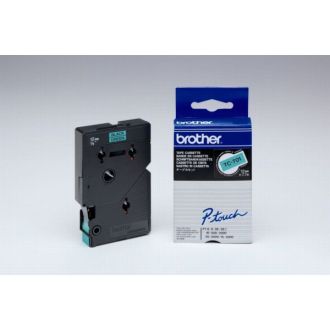 Ruban cassette d'origine Brother TC701 - noir, vert