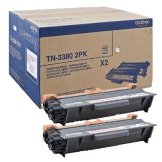 Toner d'origine Brother TN3380TWIN - noir