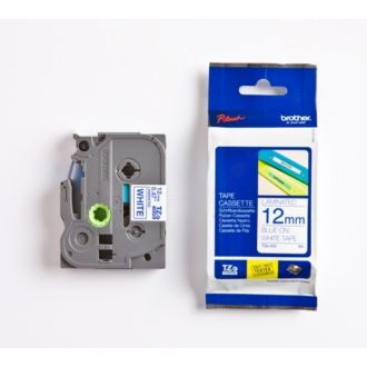 Ruban cassette d'origine Brother TZE233 - bleu, blanc