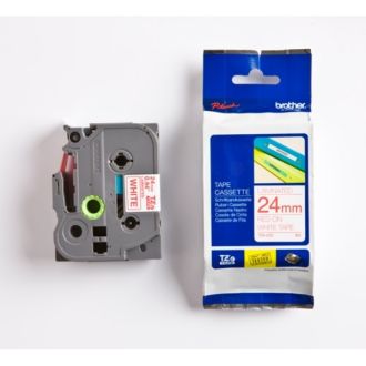 Ruban cassette d'origine Brother TZE252 - rouge, blanc