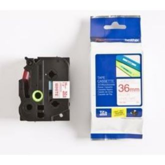 Ruban cassette d'origine Brother TZE262 - rouge, blanc