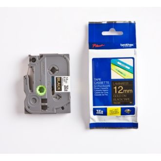 Ruban cassette d'origine Brother TZE334 - noir, or
