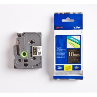 Ruban cassette d'origine Brother TZE344 - noir, or