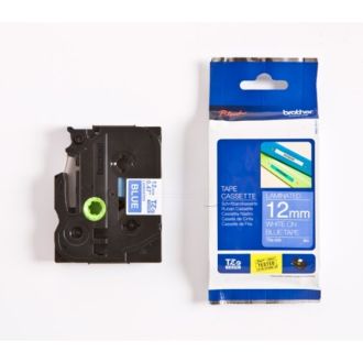Ruban cassette d'origine Brother TZE535 - bleu, blanc