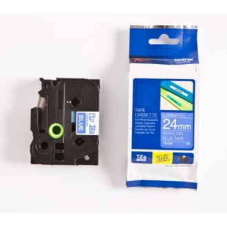 Ruban cassette d'origine Brother TZE555 - bleu, blanc