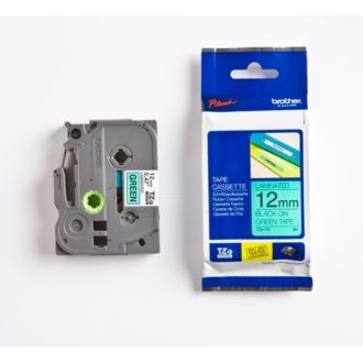 Ruban cassette d'origine Brother TZE731 - noir, vert