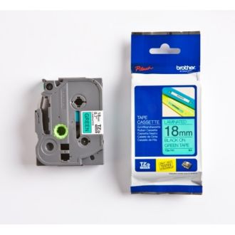 Ruban cassette d'origine Brother TZE741 - noir, vert