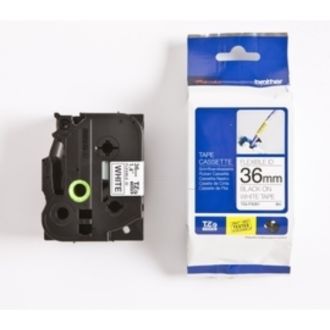 Ruban cassette d'origine Brother TZEFX261 - noir, blanc