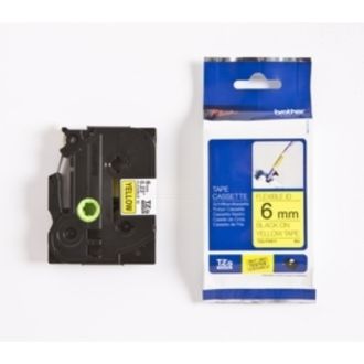 Ruban cassette d'origine Brother TZEFX611 - noir, jaune
