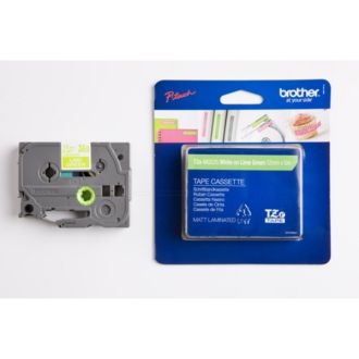 Ruban cassette d'origine Brother TZEMQG35 - vert, blanc