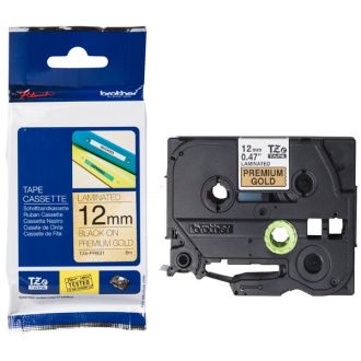Ruban cassette d'origine Brother TZEPR831 - noir, or