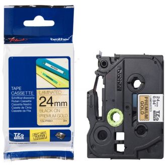 Ruban cassette d'origine Brother TZEPR851 - noir, or