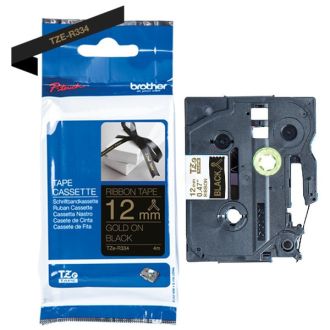 Ruban cassette d'origine Brother TZER334 - noir, or