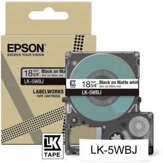 Ruban cassette d'origine Epson C53S672063 / LK-5WBJ - noir, blanc