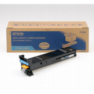 Toner d'origine Epson C13S050492 / 0492 - cyan