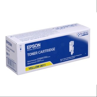 Toner d'origine Epson C13S050611 / 0611 - jaune