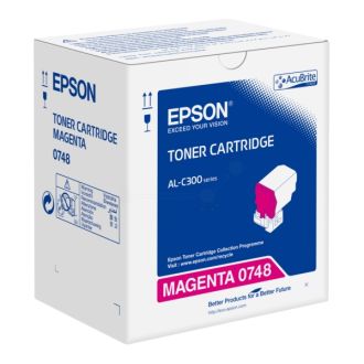 Toner d'origine Epson C13S050748 / 0748 - magenta