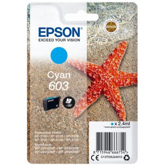Cartouche d'origine Epson C13T03U24010 / 603 - cyan