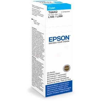 Bouteille d'encre d'origine Epson C13T66424A / T6642 - cyan