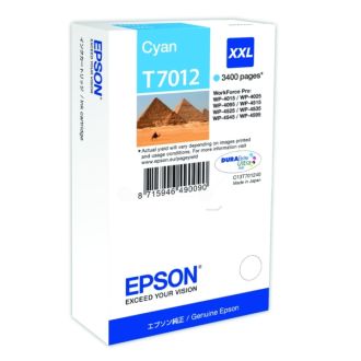Cartouche d'origine Epson C13T70124010 / T7012 - cyan