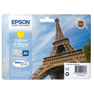 Cartouche d'origine Epson C13T70244010 / T7024 - jaune