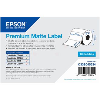 Ruban cassette d'origine Epson C33S045534