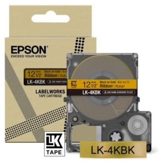Ruban d'origine Epson C53S654001 / LK-4KBK - noir, or