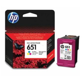 Cartouche d'origine HP C2P11AE / 651 - multicouleur