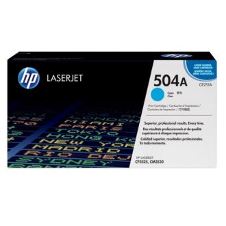 Toner d'origine HP CE251A / 504A - cyan